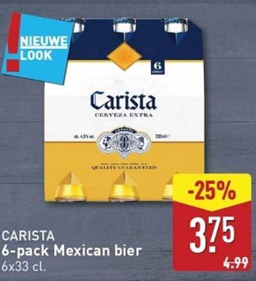 CARISTA 6-pack Mexican bier