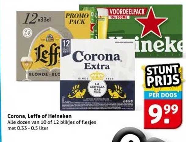 Corona, Leffe of Heineken