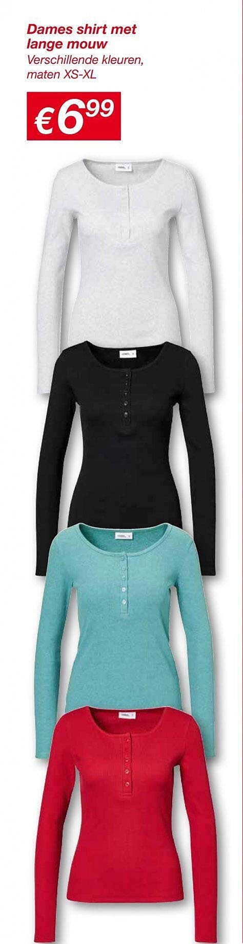Dames shirt met lange mouw