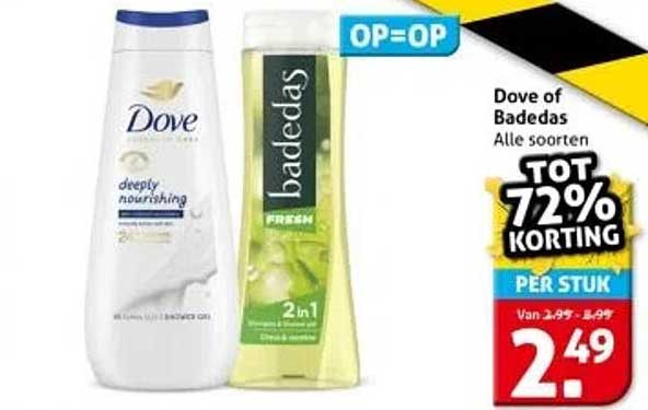 Dove of Badedas Alle sorten