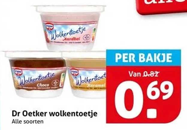 Dr Oetker wolkentoetje
