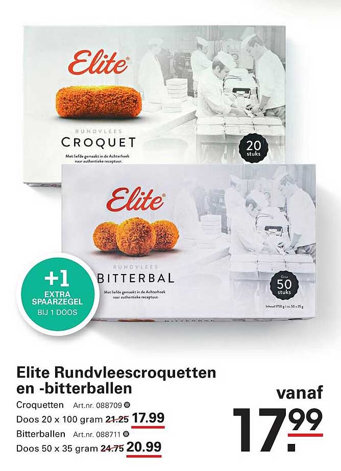 Elite Rundvleescroquetten en -bitterballen