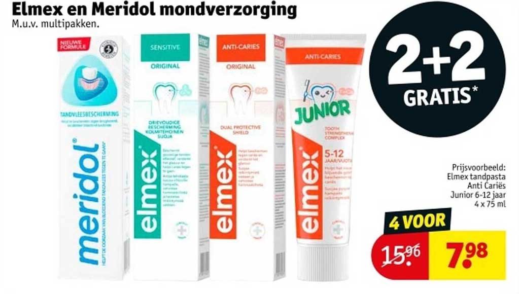 Elmex en Meridol mondverzorging, M.u.v. multipakken.