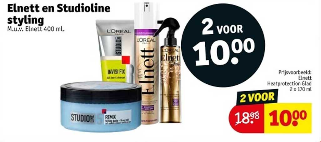 Elnett en Studioline styling M.u.v. Elnett 400 ml.