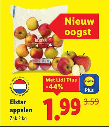 Elstar appels Zak 2 kg