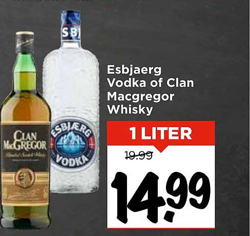 Esbjaerg Vodka of Clan Macgregor Whisky