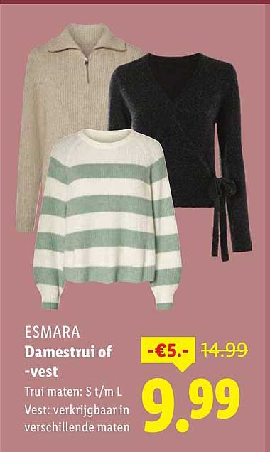 ESMARA Damestrui of -vest