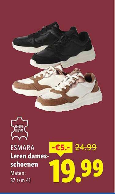 Esmara Leren dames-schoenen