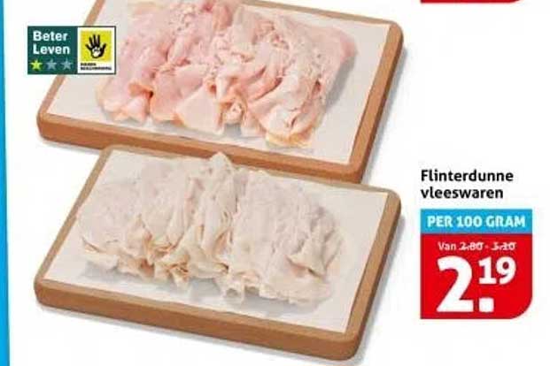 Flinterdunne vleeswaren