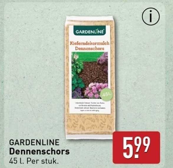 GARDENLINE Dennenschors 45 L. Per stuk.