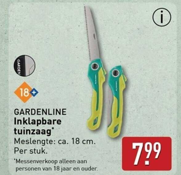 GARDENLINE Inklapbare tuinzagg