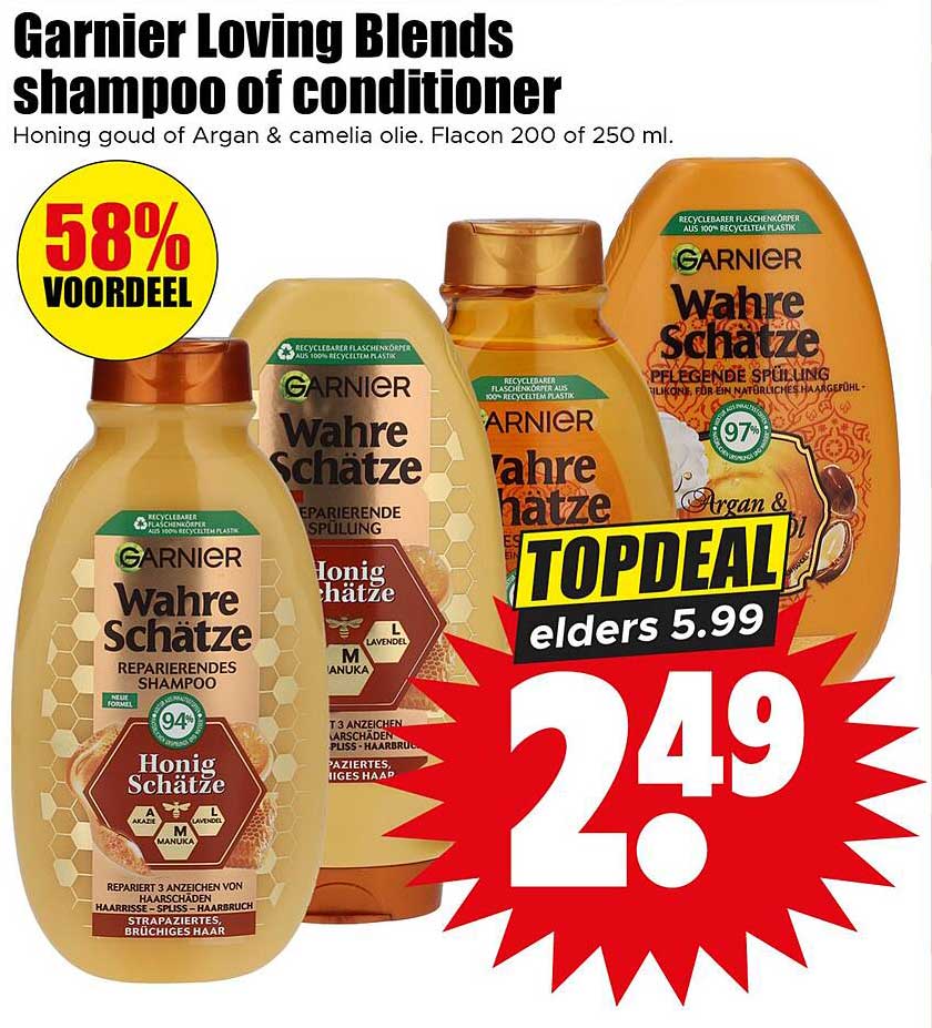 Garnier Loving Blends shampoo of conditioner