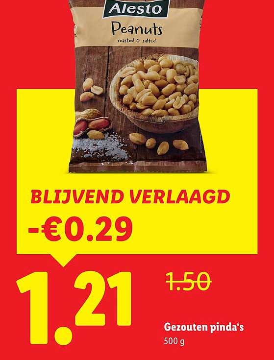 Gezouten pinda's 500 g