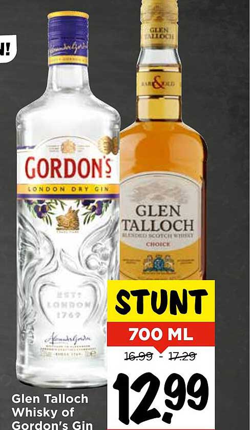 Glen Talloch Whisky of Gordon's Gin