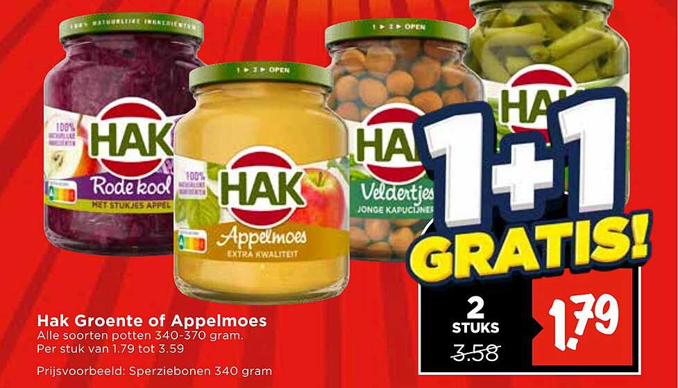 Hak Groente of Appelmoes