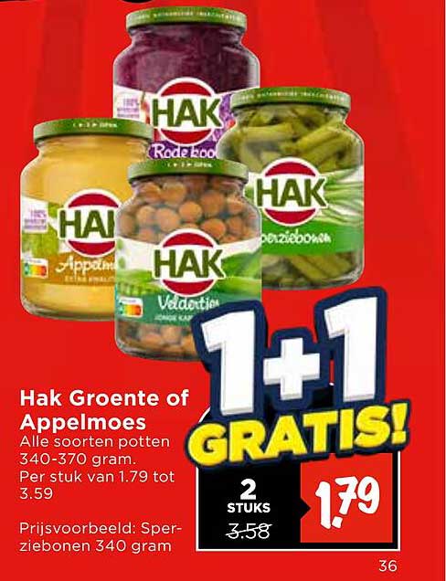 Hak Groente of Appelmoes