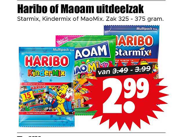 Haribo of Maoam uitdeelzak