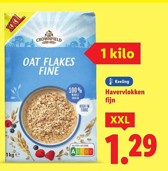 Havervlokken fijn XXL 1 kilo