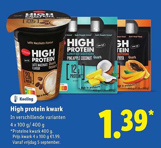 High protein kwark