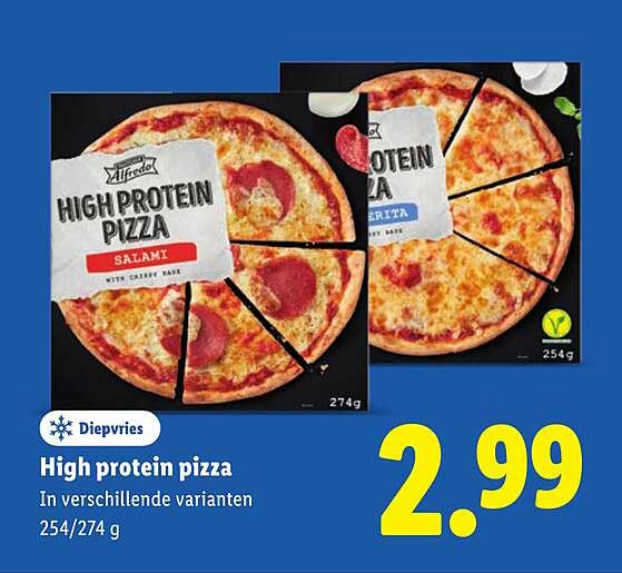 High protein pizza