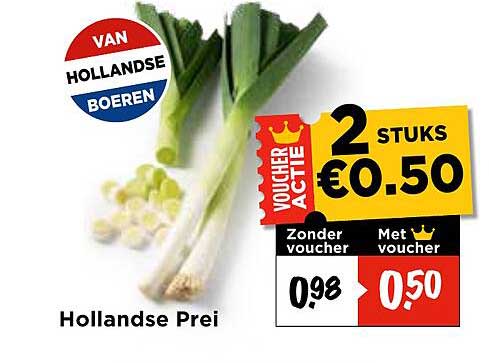 Hollandse Prei 2 Stuks €0,50