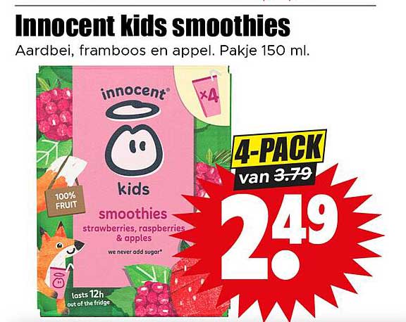 Innocent kids smoothies
