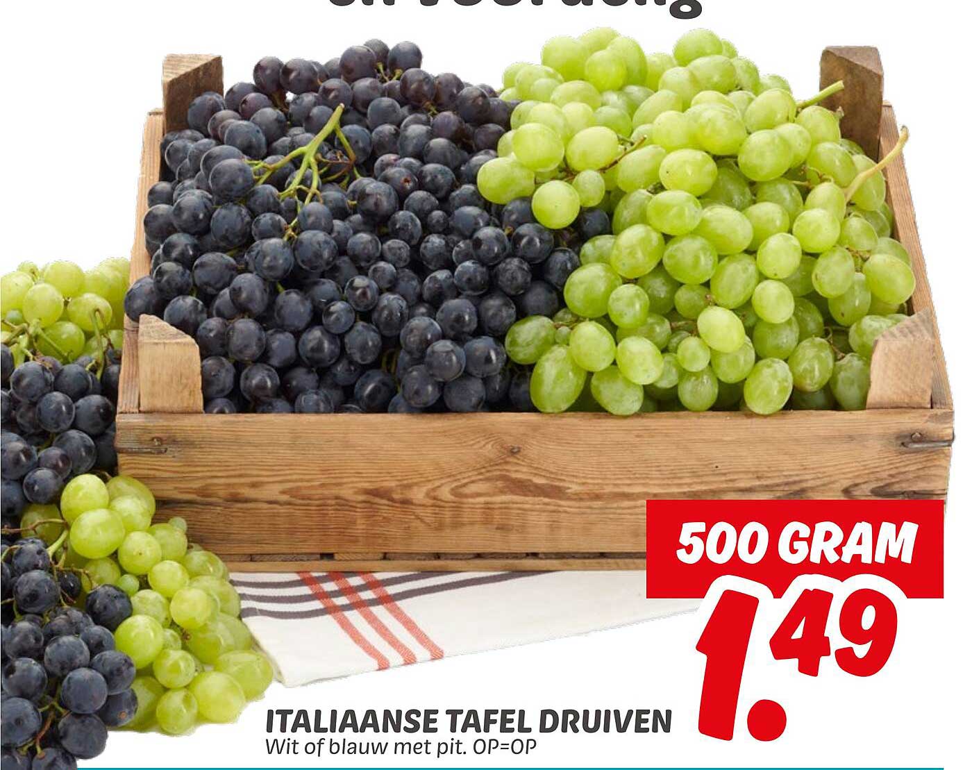 ITALIAANSE TAFEL DRUIVEN