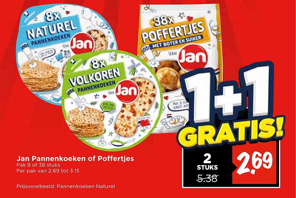Jan Pannenkoeken of Poffertjes