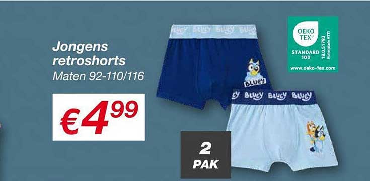Jongens retroshorts