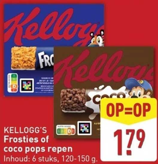 KELLOGG’S Frosties of coco pops repen
