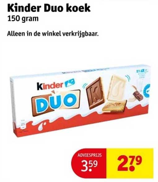 Kinder Duo koek 150 gram