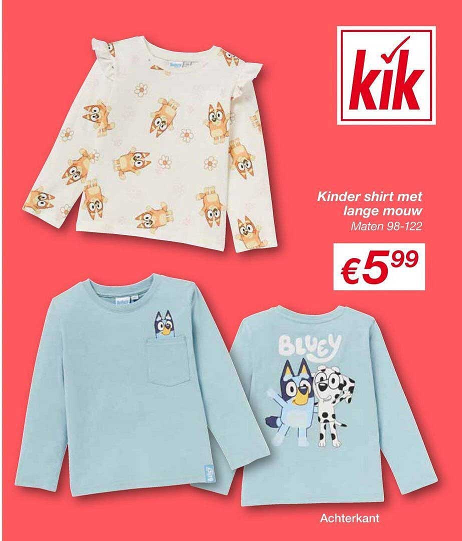 Kinder shirt met lange mouw