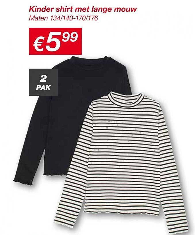 Kinder shirt met lange mouw