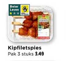 Kipfiletspies Pak 3 stuks 3.49