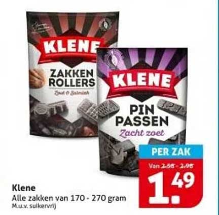 Klene Zakken Rollers en Pinpassen