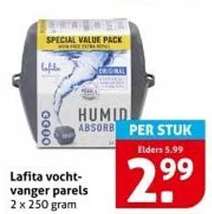Lafita vochtvanger parels 2 x 250 gram