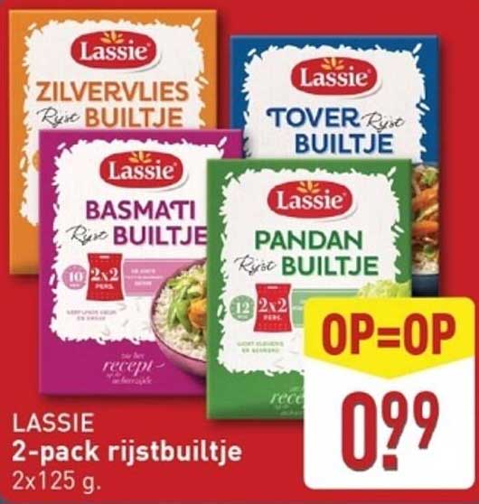 LASSIE 2-pack rijstbuiltje 2x125 g
