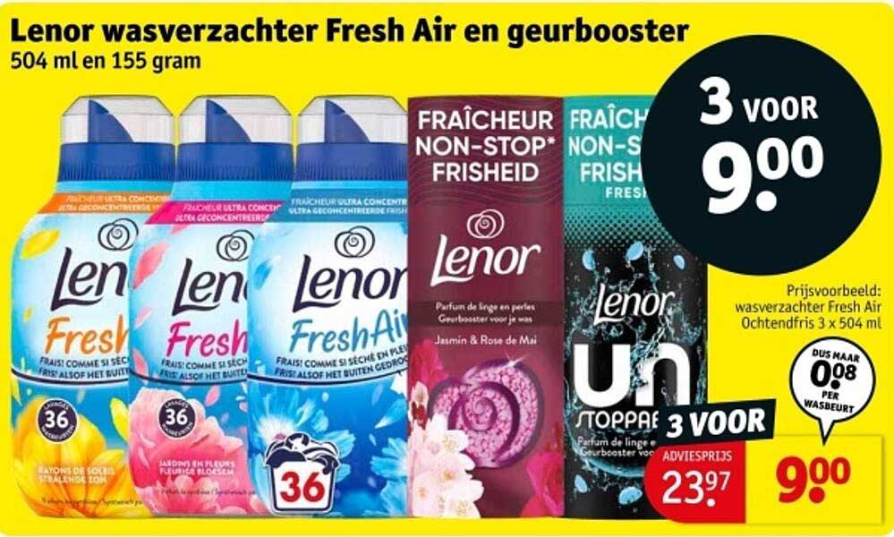 Lenor wasverzachter Fresh Air en geurboster