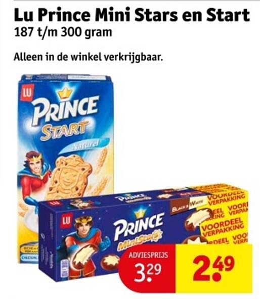 Lu Prince Mini Stars en Start 187 t/m 300 gram