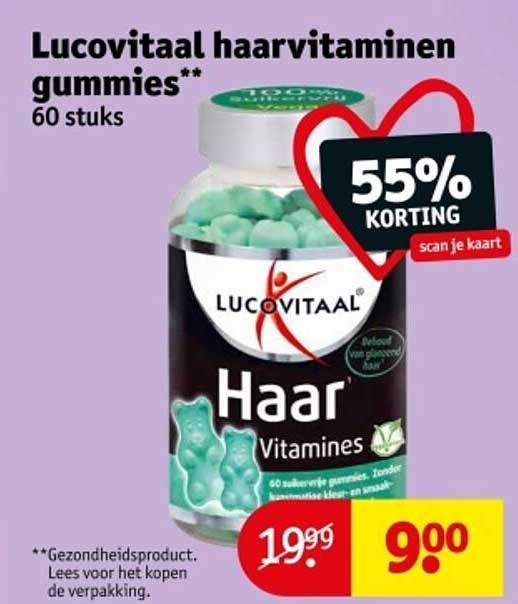 Lucovitaal haarvitaminen gummies** 60 stuks
