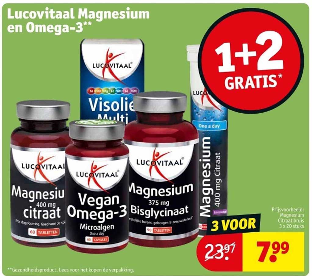 Lucovitaal Magnesium en Omega-3**