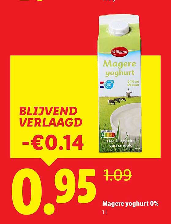 Magere yoghurt 0%