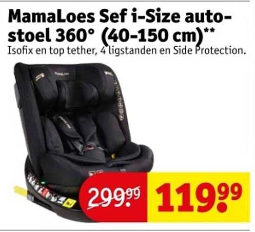 MamaLoes Sef i-Size auto-stoel 360° (40-150 cm)**