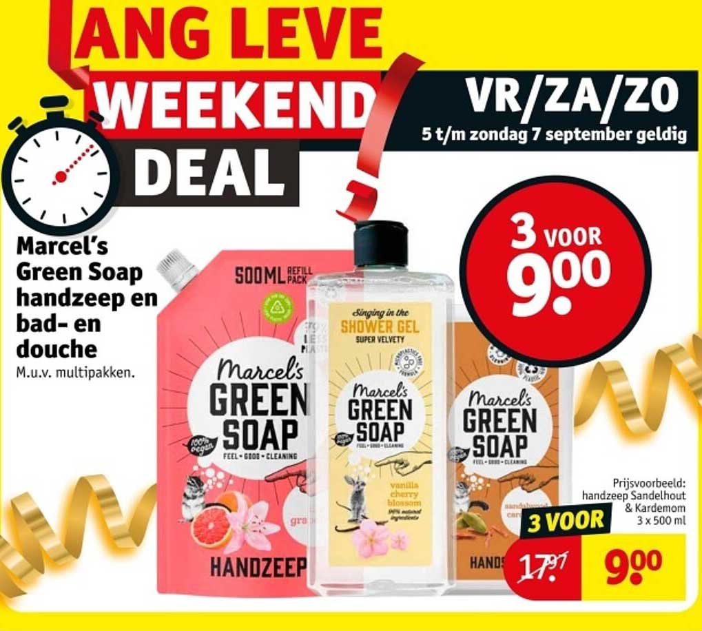 Marcel’s Green Soap handzeep en bad- en douche
