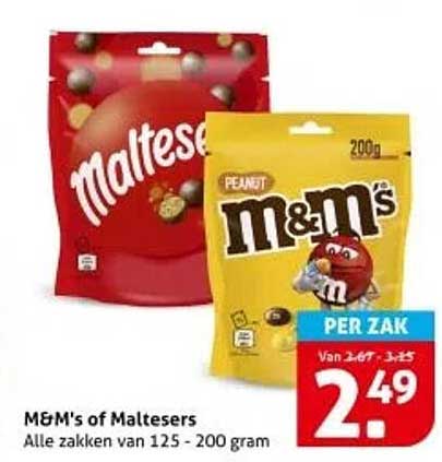 M&M's of Maltesers