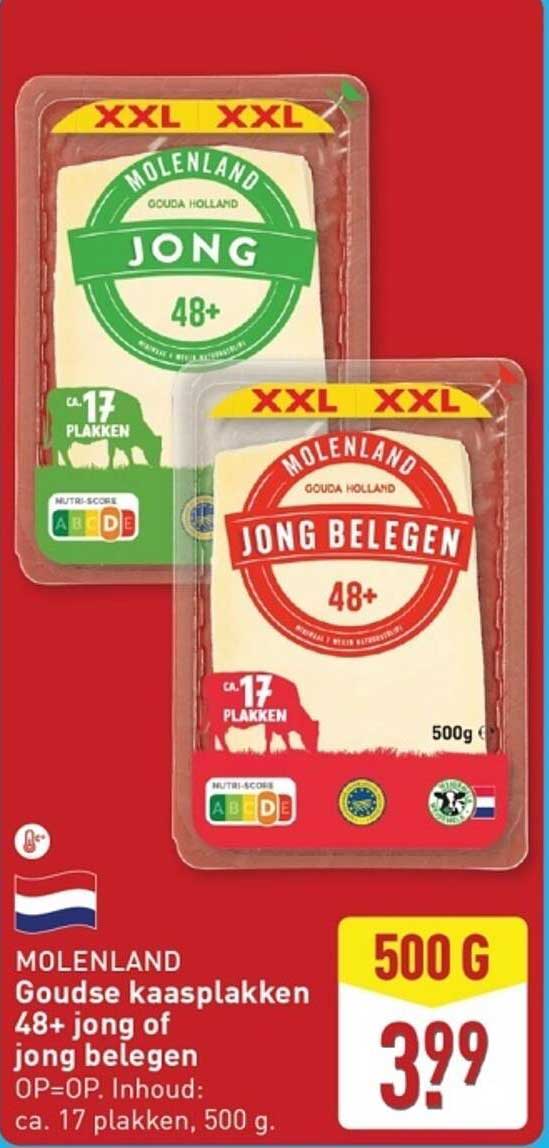 MOLENLAND Goudse kaasplakken 48+ jong of jong belegen