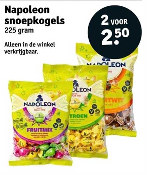 Napoleon snoepkogels 225 gram