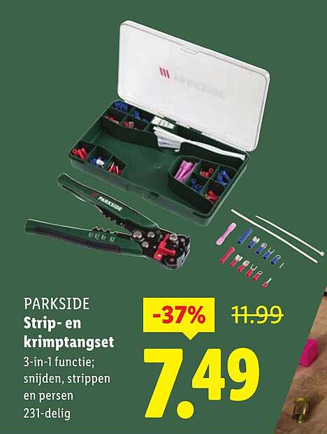 PARKSIDE Strip- en krimp tangset