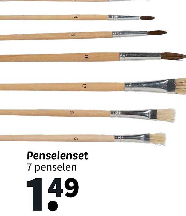 Penselen set 7 penselen