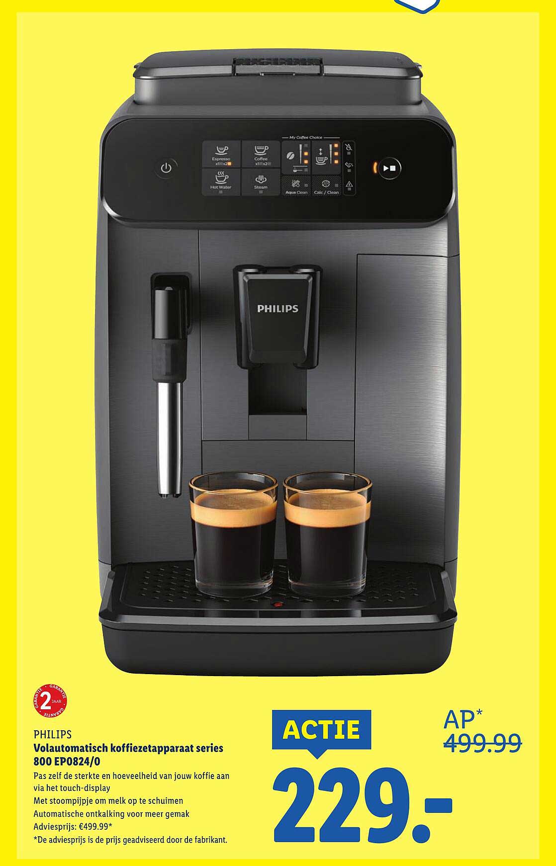 PHILIPS Volautomatisch koffiezetapparaat series 800 EP0824/O